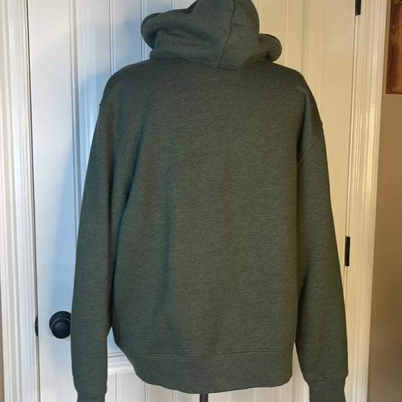 State Of Mine Men's Olive Green Florida Brush Trees Sweatshirt Sz XL - Picture 4 of 9